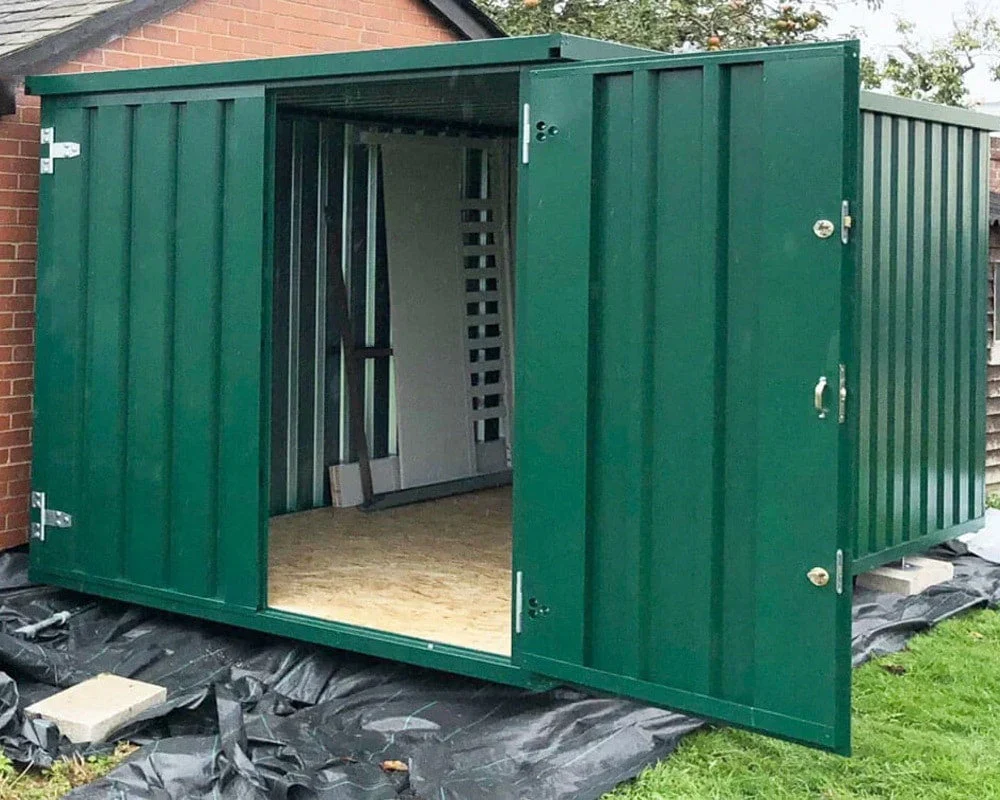 4M X 4.2M Side Linked Flat Pack Container Bundle (Powder Coated)