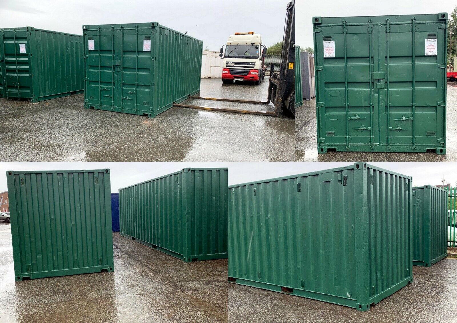 6M X 2.1M End Linked Flat Packed Container Bundle (Powder Coated)
